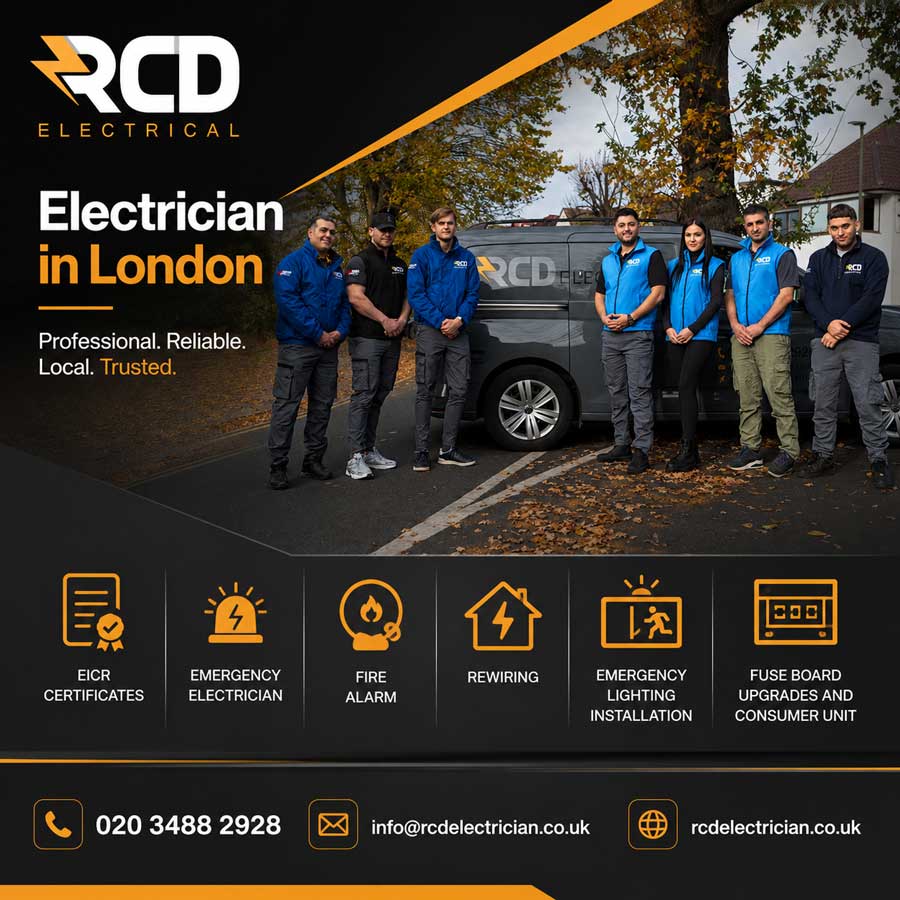 Emergency electrician in London carrying out electrical fault finding